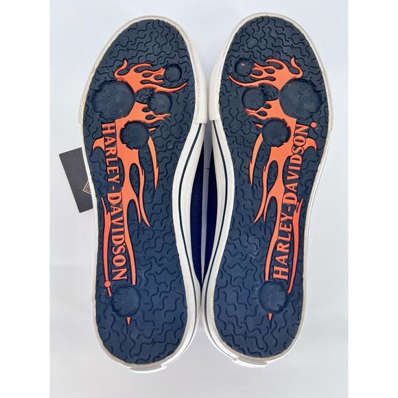 HARLEY-DAVIDSON D83605 Womens Rose & Dagger Canvas Low Tops Black Sz 9.5 NWT - Picture 12 of 12